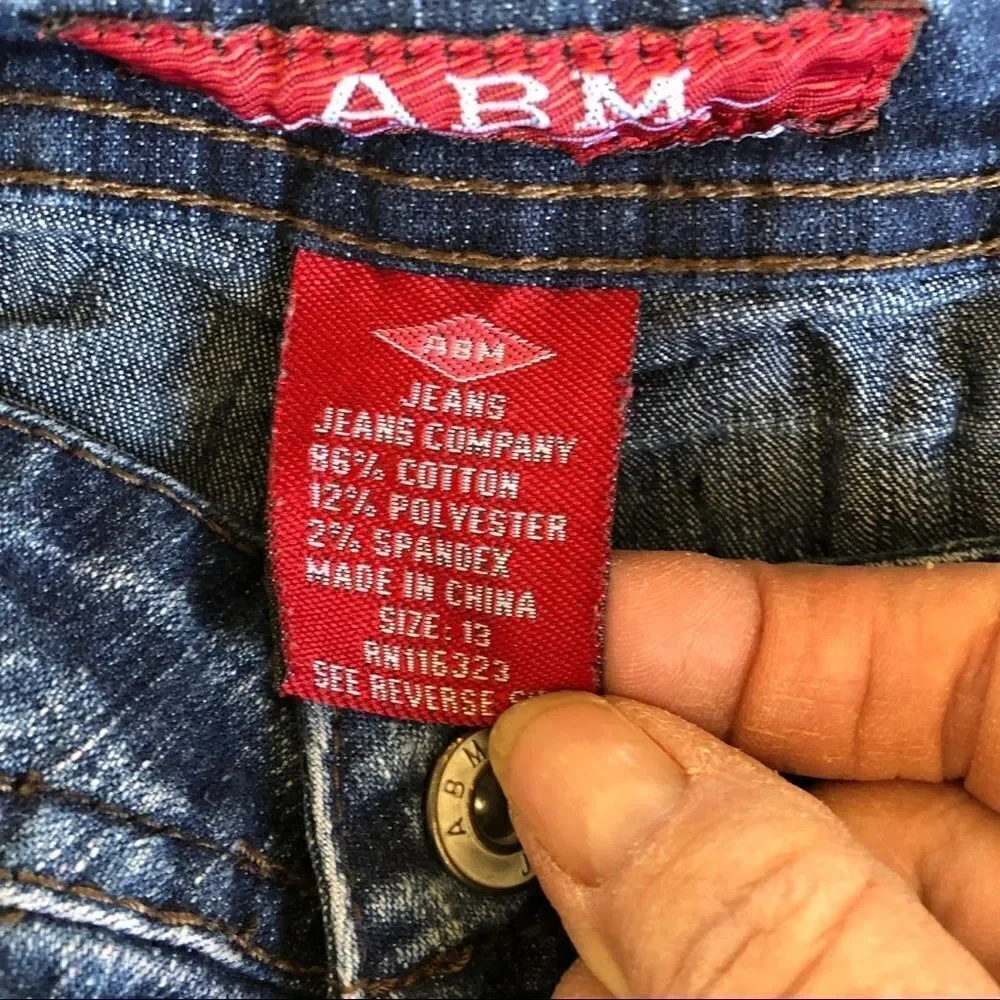 ABM Distressed Jeans size 13 GUC.